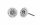 Konplott - Spell on You - grey, shiny silver, earring stud