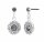 Konplott - Spell on You - grey, shiny silver, earring stud dangling