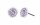 Konplott - Spell on You - lila, violet, shiny silver, earring stud