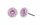 Konplott - Spell on You - pink, shiny silver, earring stud