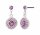 Konplott - Spell on You - pink, shiny silver, earring stud dangling