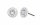 Konplott - Spell on You - white, shiny silver, earring stud