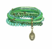 Konplott - Petit Glamour dAfrique - green, antique brass,...