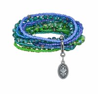 Konplott - Petit Glamour dAfrique - blue/green, antique...