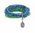 Konplott - Petit Glamour dAfrique - blue/green, antique silver, bracelet elastic