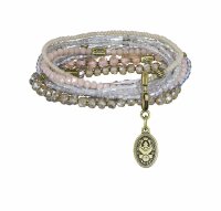 Konplott - Petit Glamour dAfrique - white, antique brass,...