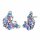 Konplott - Butterfly Dance - Pastel Multi, size M, Antiksilber, Ohrringe mit Stecker