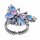 Konplott - Butterfly Dance - Pastel Multi, size M, Antiksilber, Ring