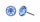 Konplott - Black Jack - blue, light sapphire, shiny silver, earring stud-flat
