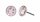 Konplott - Black Jack - beige, gold quartz, shiny silver, earring stud-flat