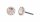 Konplott - Black Jack - beige, gold quartz, shiny silver, earring stud-flat