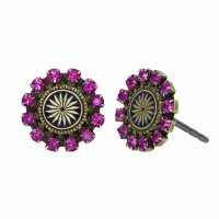 Konplott - Medallion Glam -  Fuchsia, Antikmessing,...